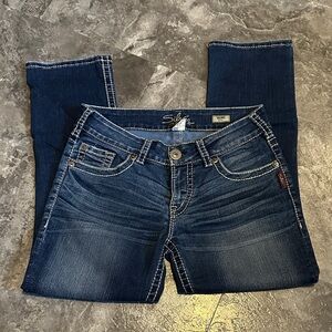 Silver Jeans Women's Dark Blue Boot Cut Jeans